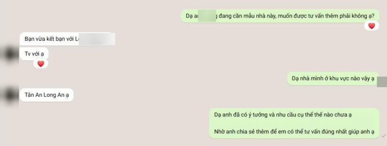 Tin nhắn khách hàng tiềm năng ngành xây dựng ngày 05/10/2026 (đã che thông tin cá nhân)